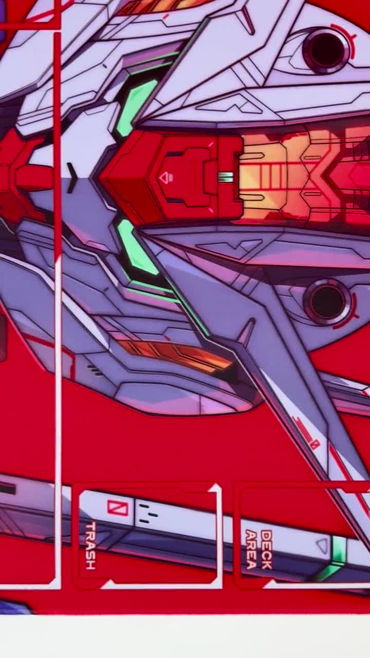 ガンダム空中戦態勢 - ガンダムカードゲーム用プレイマット - 24インチ