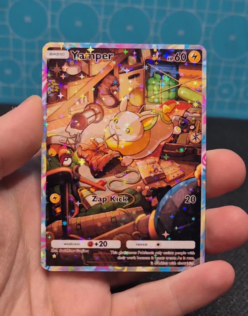 Yamper A4a 74 / Secluded Springs / Pokemon tcg quality custom Card Yamper A4a 74 / Secluded Springs / Pokemon tcg quality custom Card