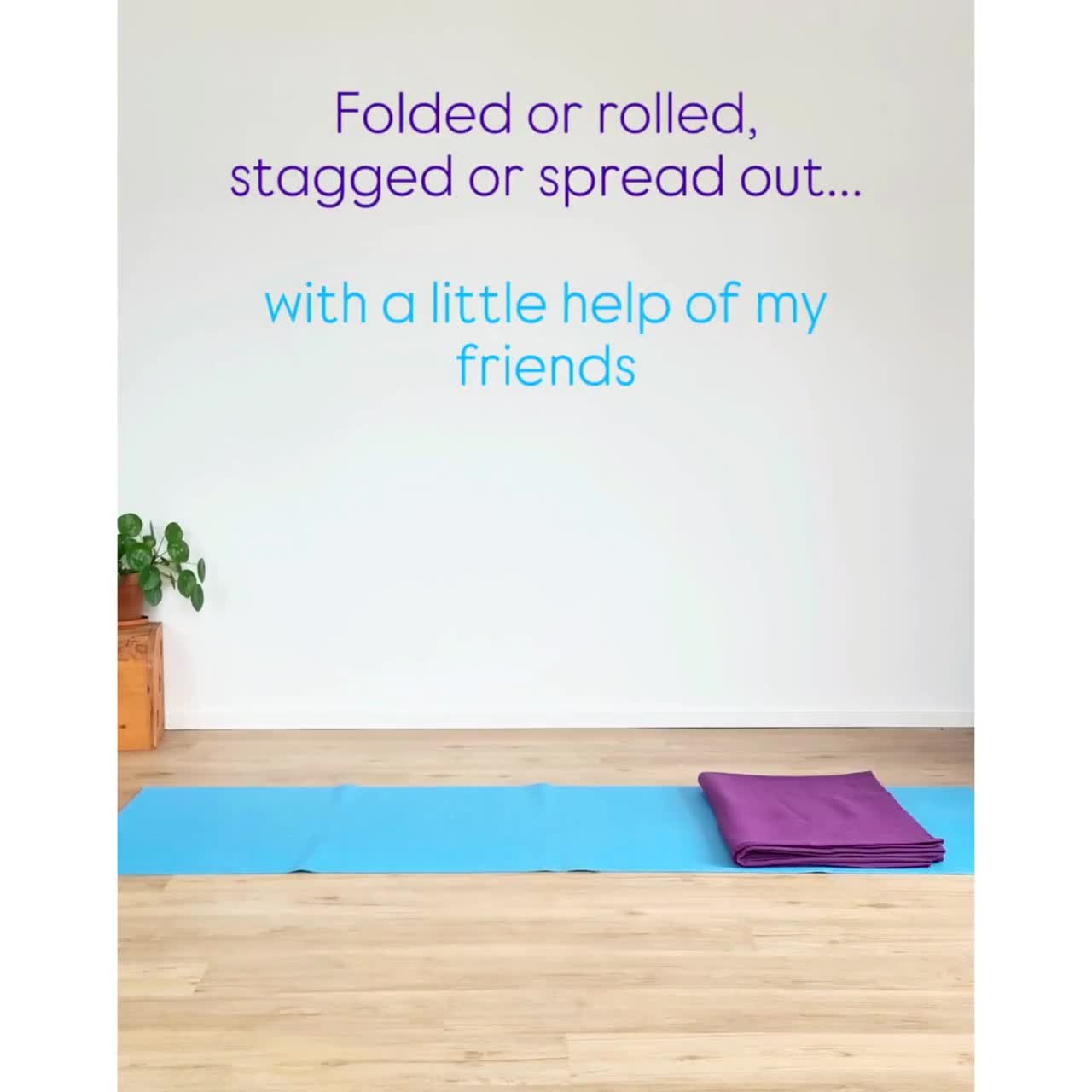 アイアンガーコットンヨガブランケット4枚セット：回復力をサポート