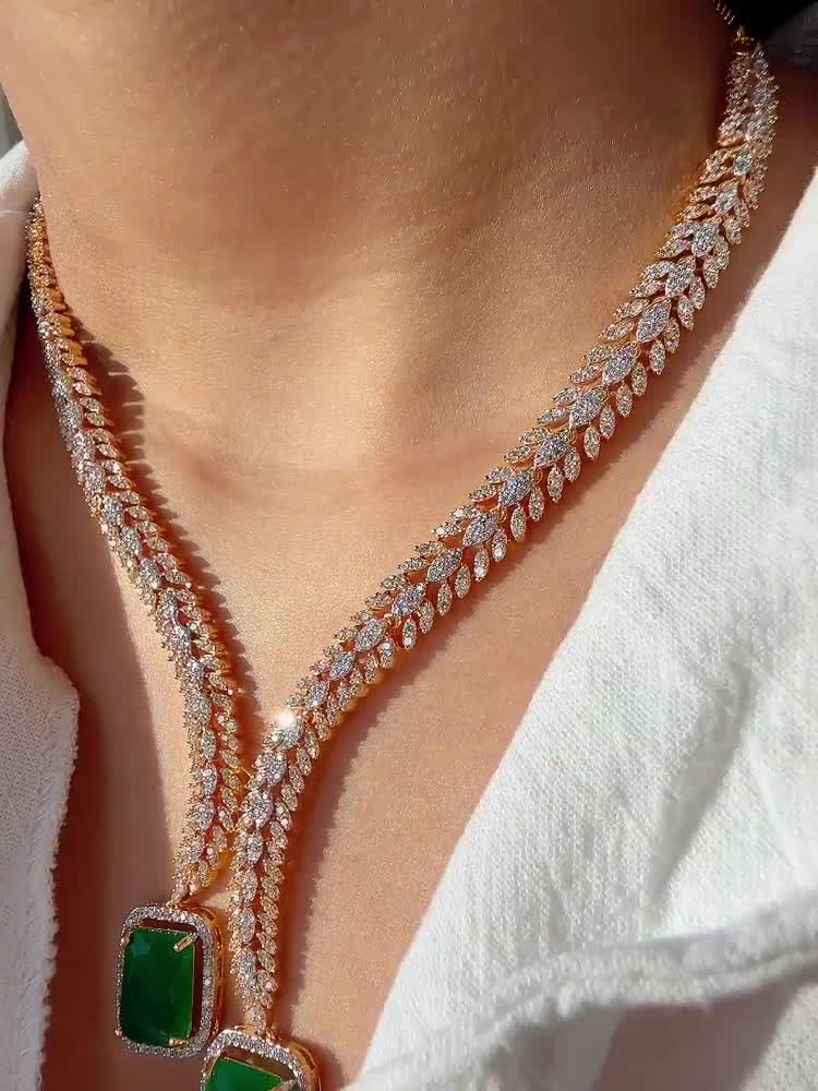 Gargantilla De Diamantes Y Rubíes En Oro Blanco | JOYERIA ALVIORO