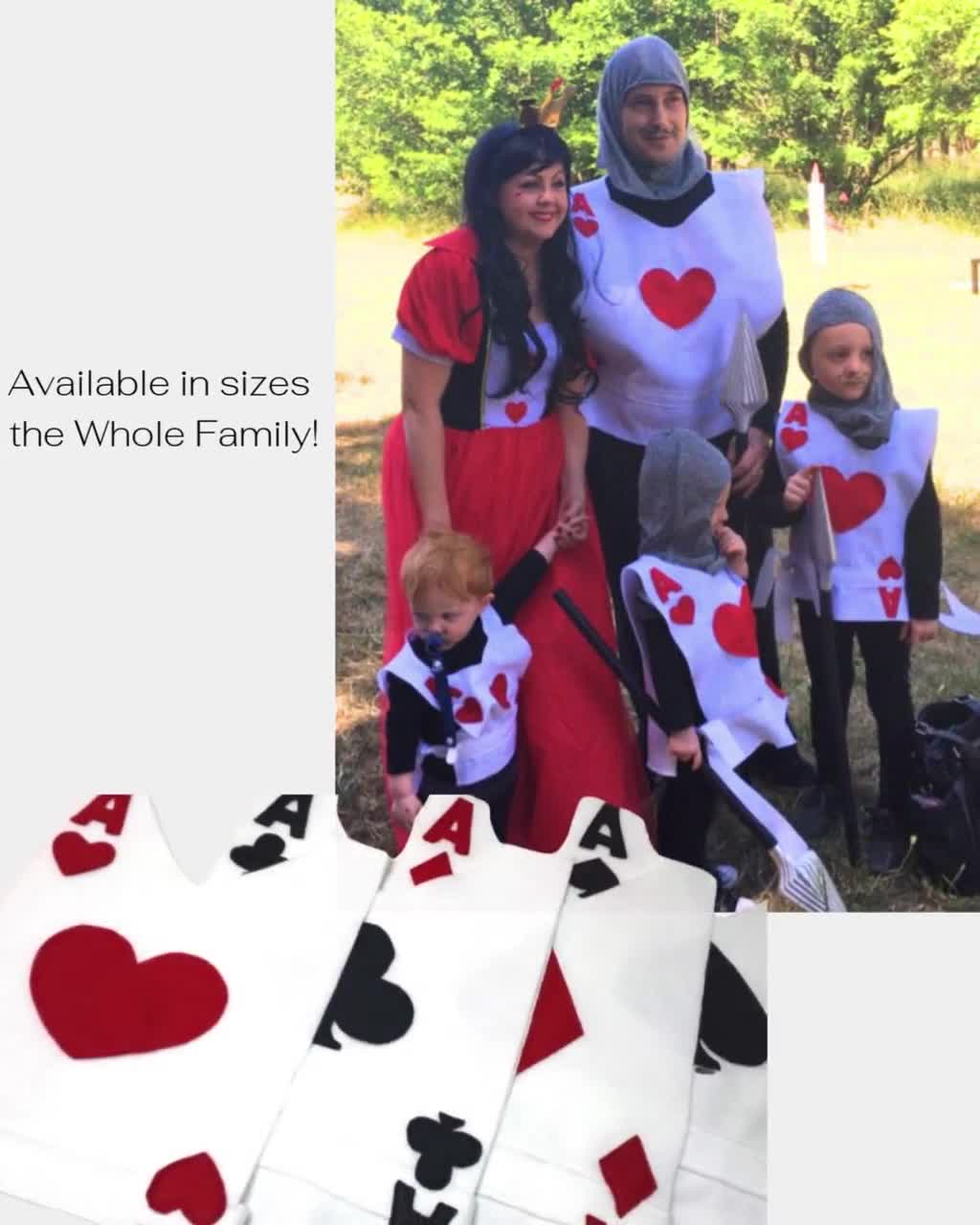 JACK Playing Card Costume Tunic (hearts, Spades, Diamonds, Clubs