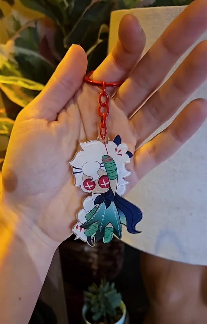 Cookie Run Keychains - White Lily Cookie and Silent Salt Cookie - Etsy