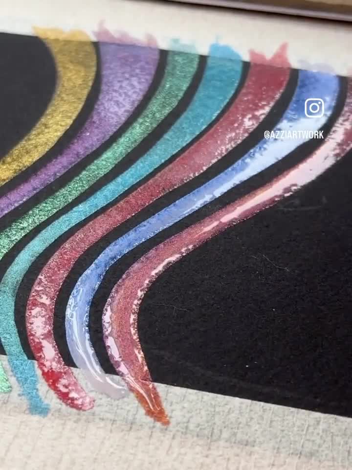 Bonfire~Handmade Shimmer watercolor paint-half pan – Foster's Creations