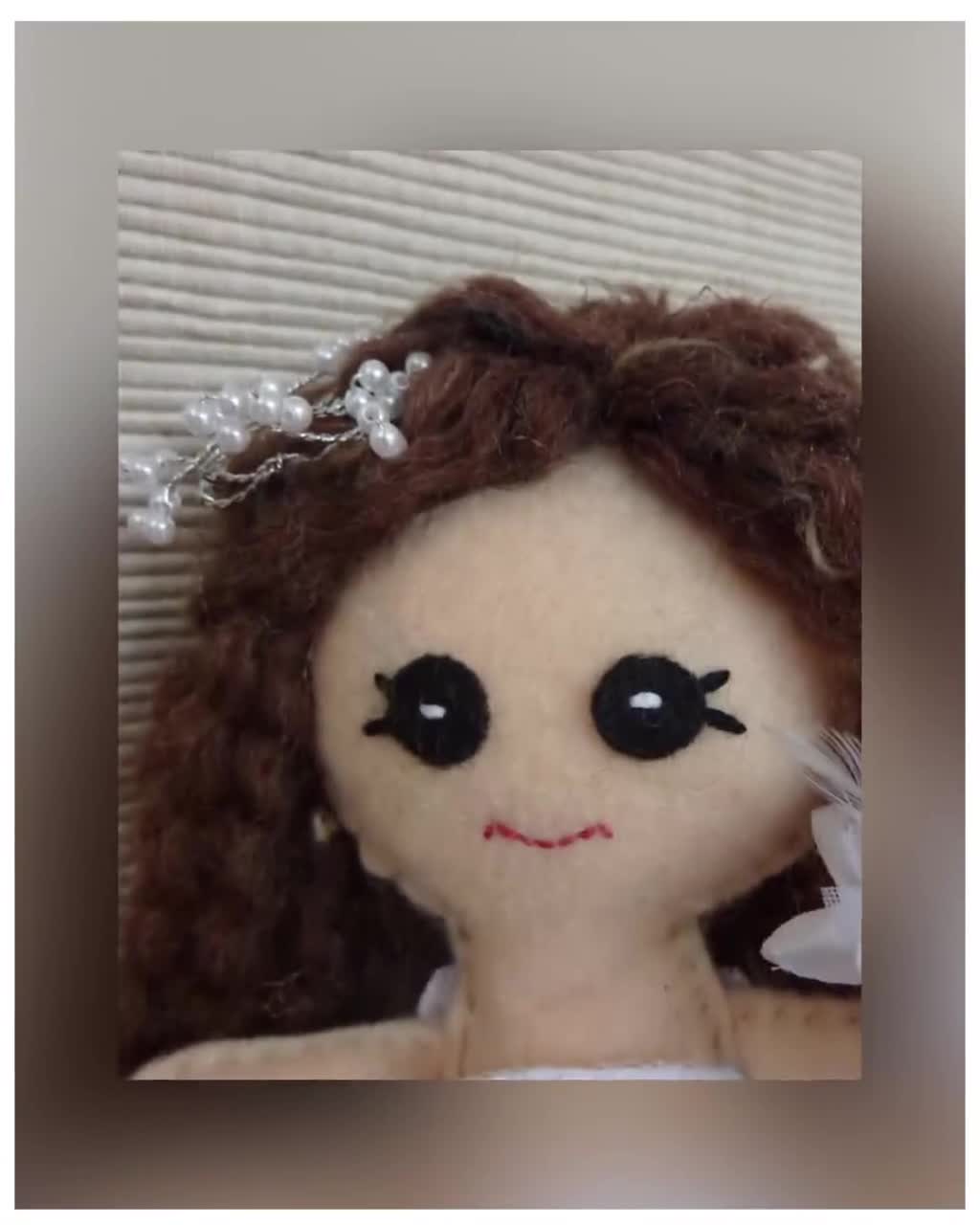 Curly dolls hair: easy doll making tutorial - PepperPot Crafts