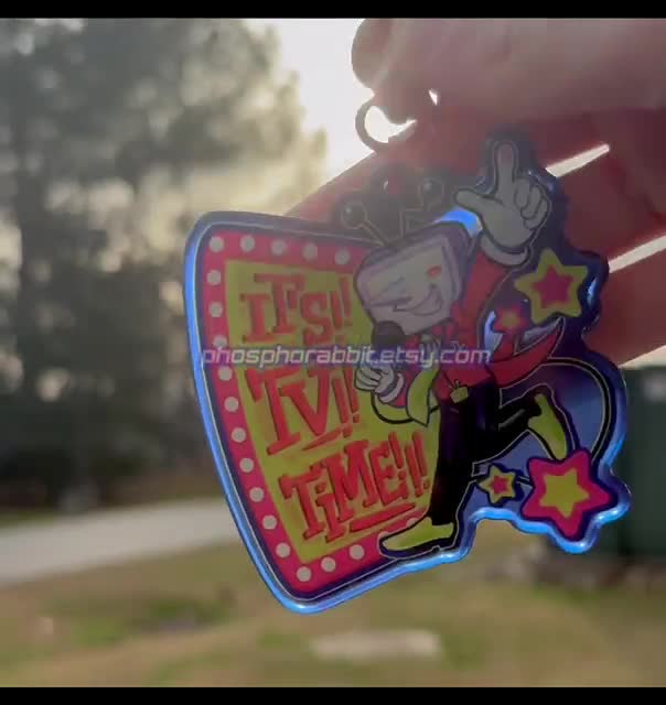 Deltarune | Tenna Acrylic Keychain | 3”, Colored Acrylic With Star