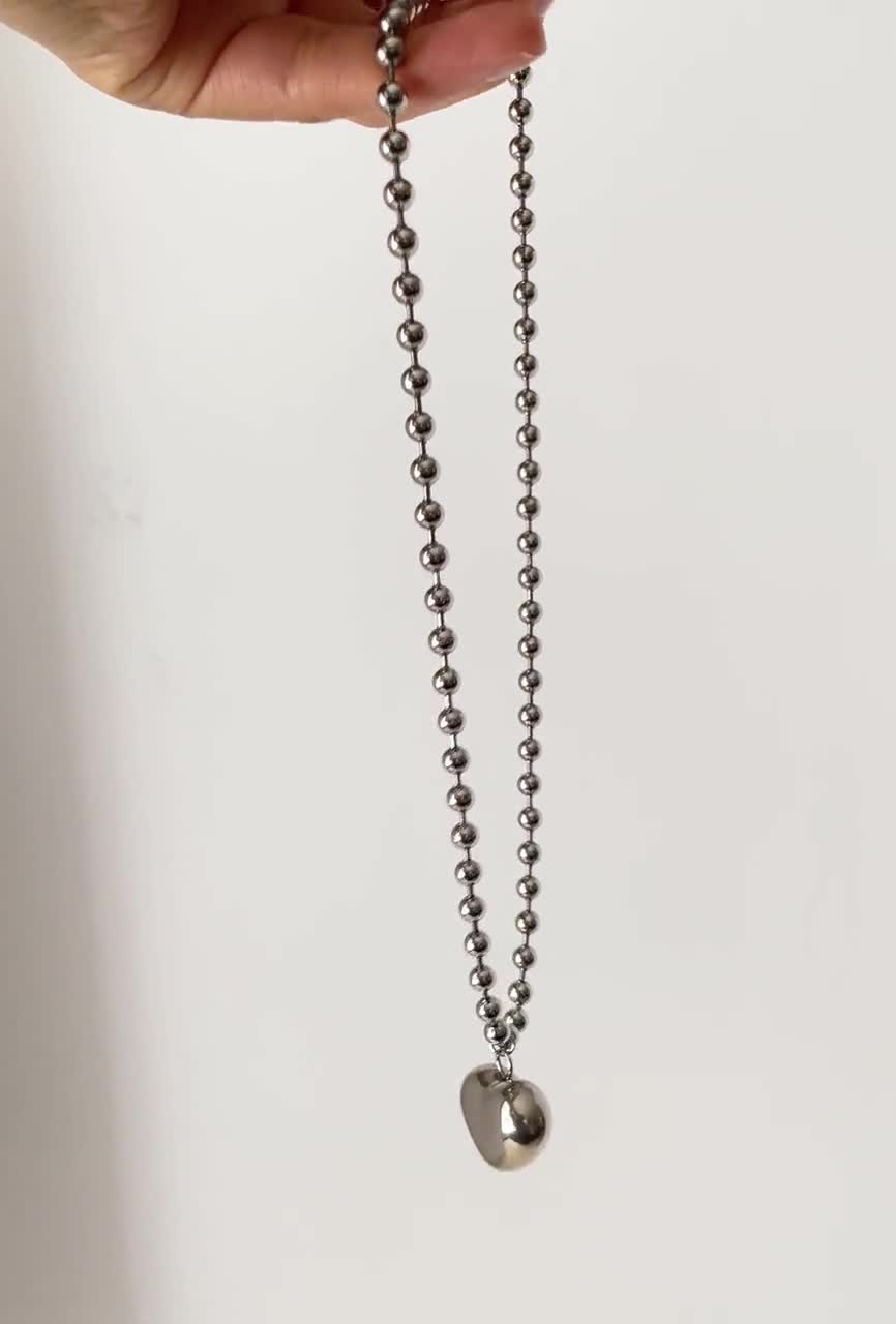 Ball Chain Necklace, 4.5mm Stainless Steel Chain, Custom Length Necklace,  Item 1586ch -  Israel