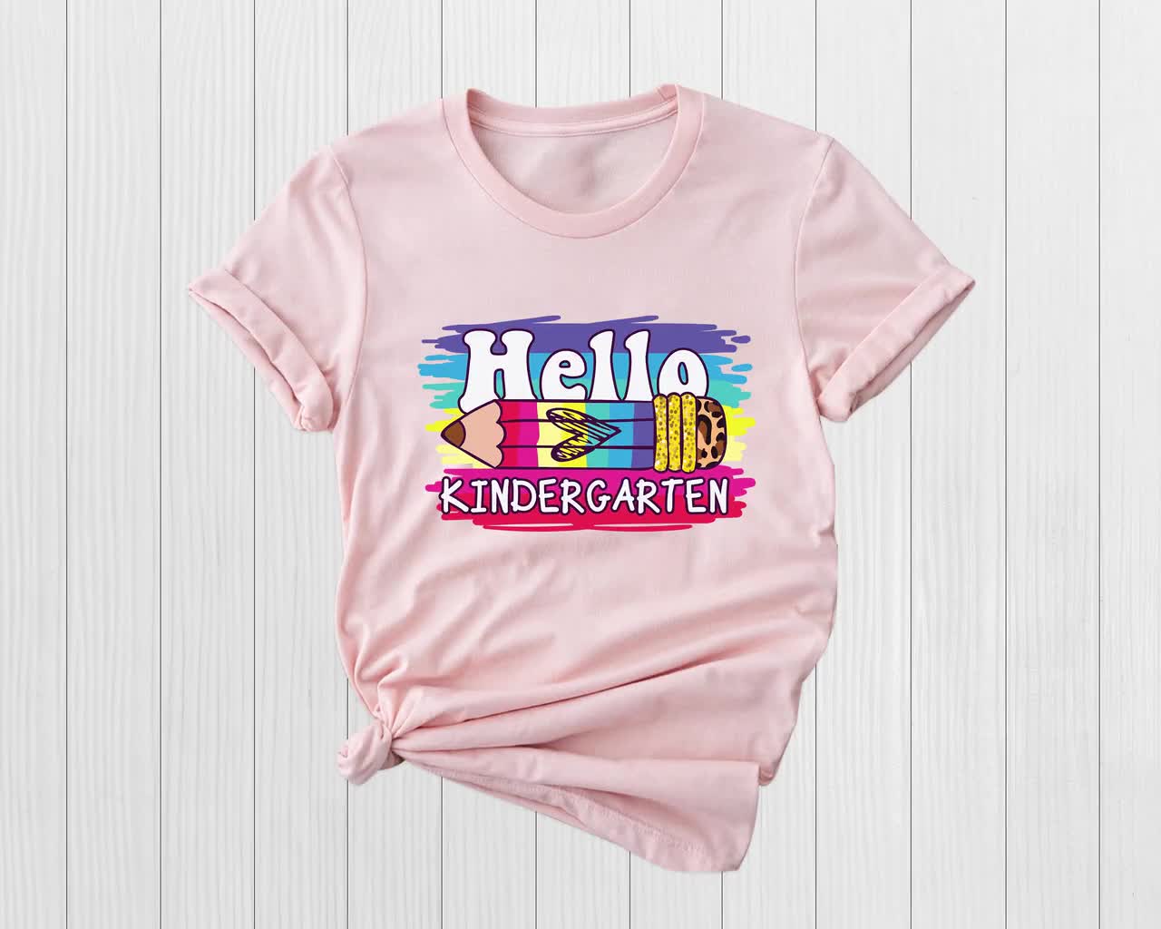 Hello Kindergarten T-Shirt Back To School Gift Shirt Hello Kindergarten T-Shirt Back To School Gift Shirt