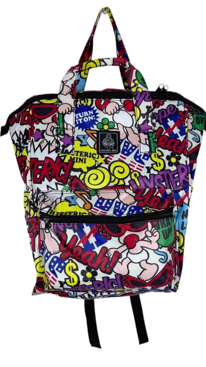 Hysteric Glamour Mini All Print Backpack / Tote Bags : Multicolour