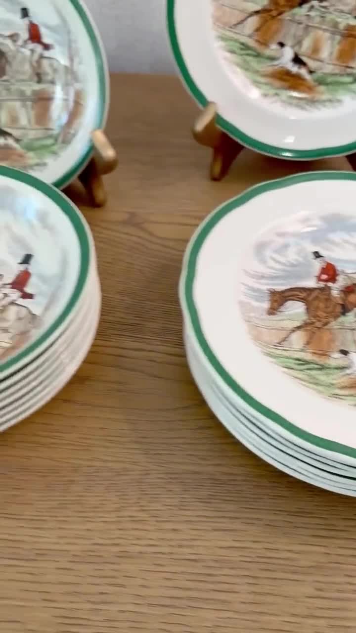 Spode Hunt Vintage China Set Full Cry & First Over - Etsy