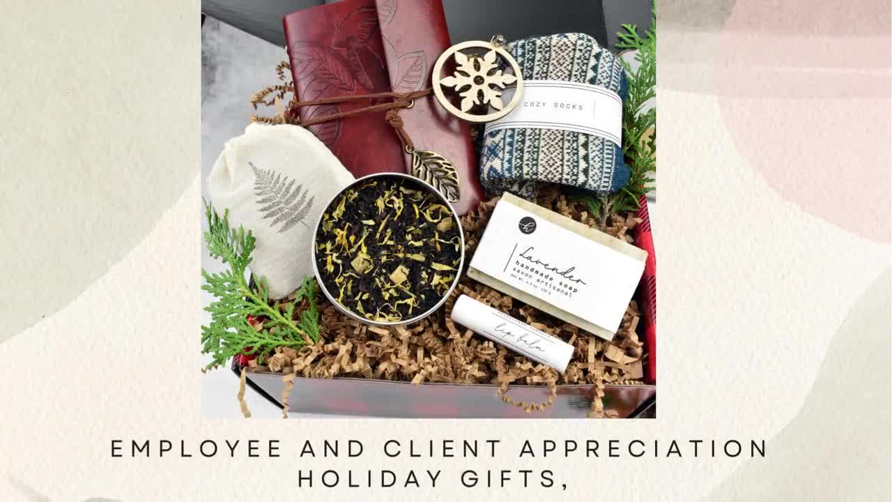 Happy Holidays Mini Self-care Gift Set, Christmas Gifts Under 30