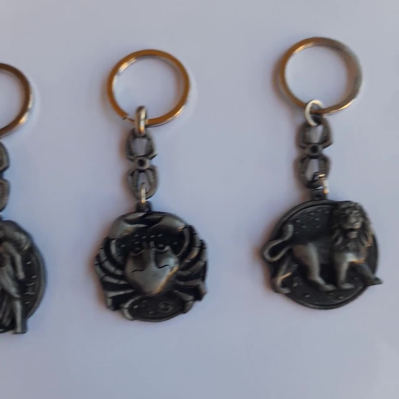 Virgo Zodiac Sign Keyring, Virgo Jewelry, Astrology Charm