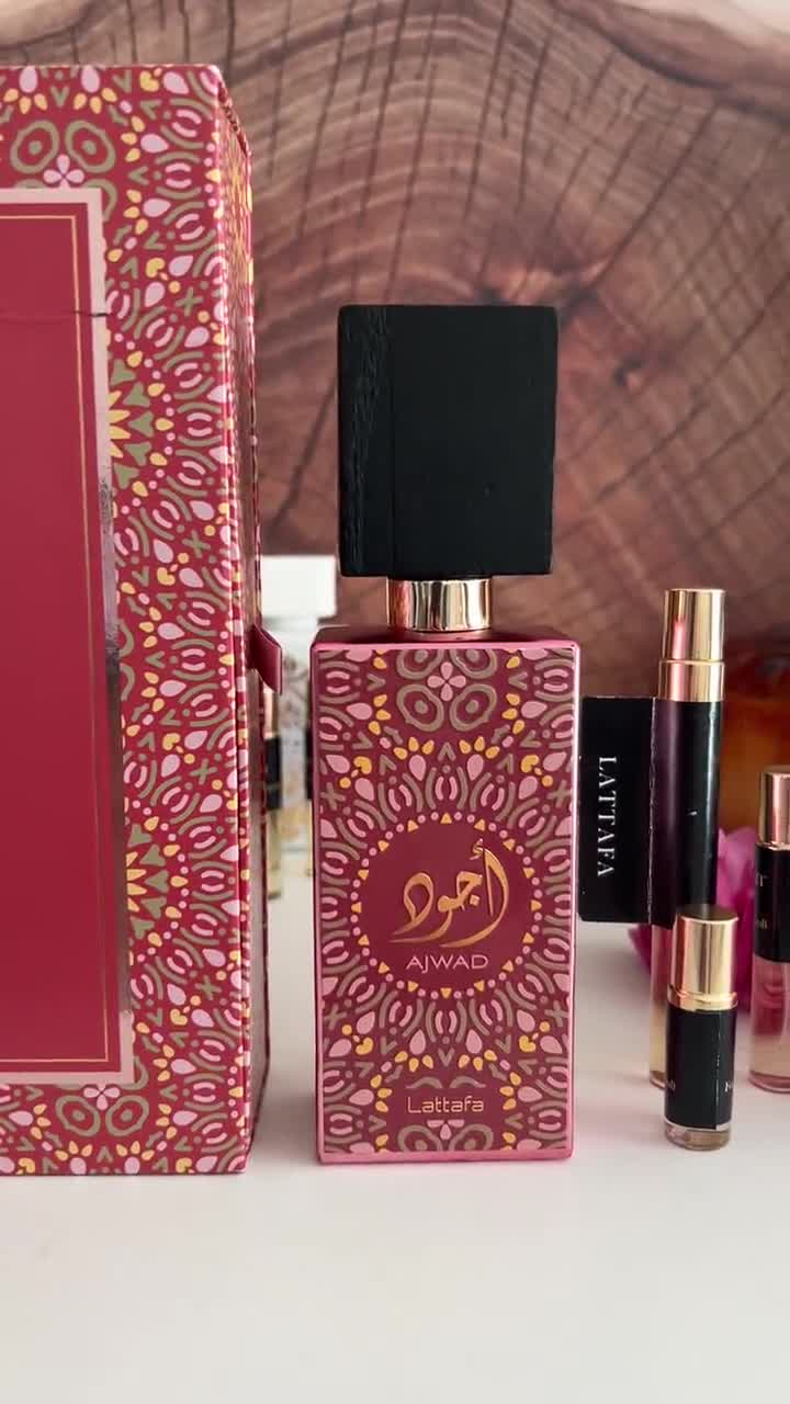 Ajwad Pink to Pink Lattafa Perfume Sample | Tropical Fruity, Floral Eau de Parfum video poster