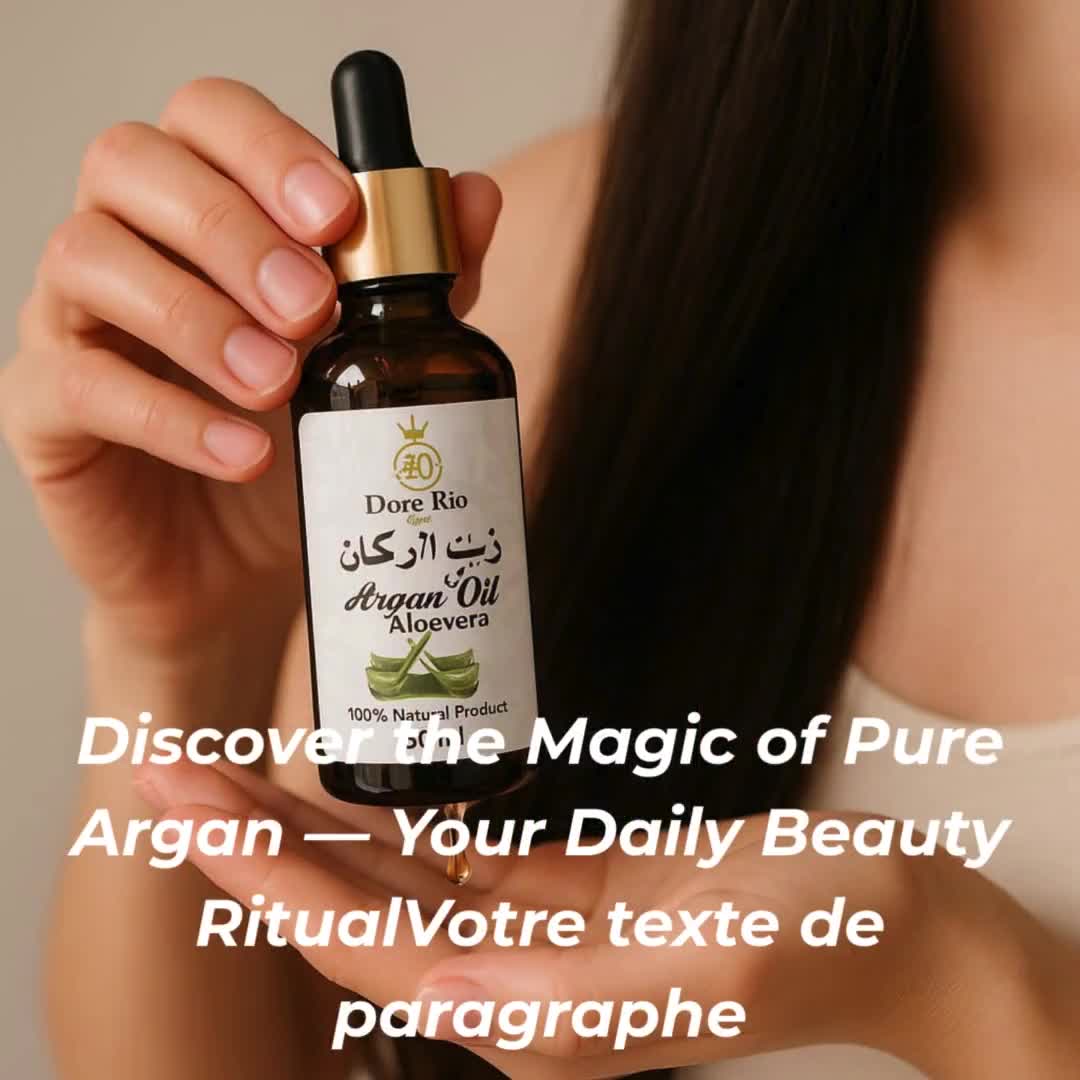 Argan Oil with Aloe Vera Organic Moisturizing Hair Skin Oil Natural  Hydrating Serum Soothing Face Oil Anti-Frizz Repair Treatment