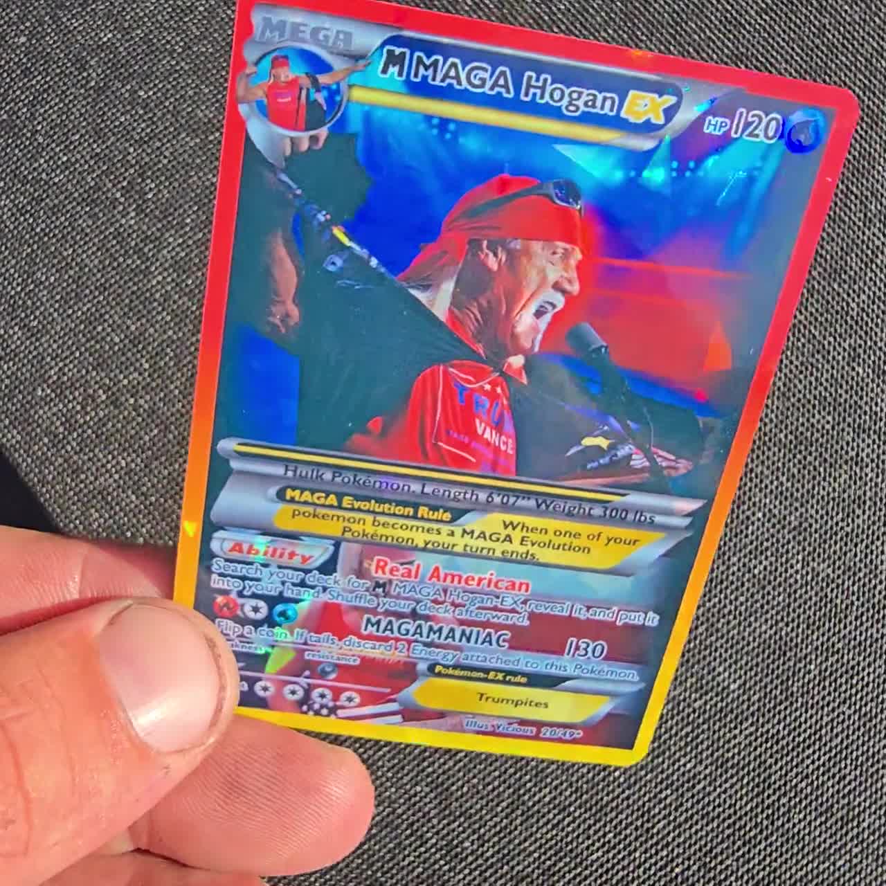 Hulk Hogan Pokemon Card Hulk Hogan Pokemon Card