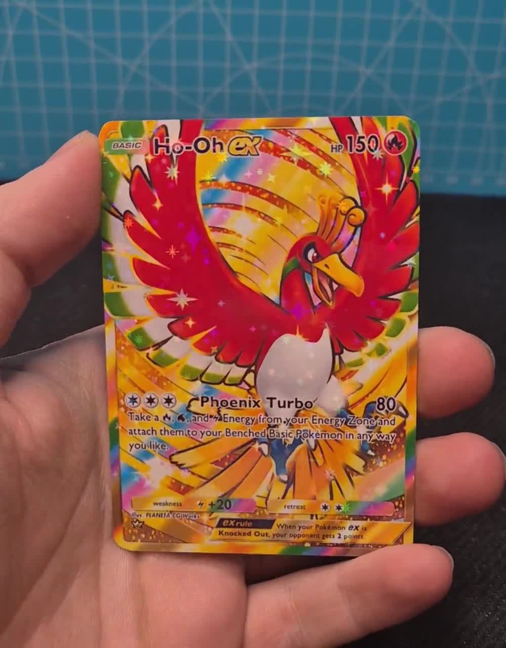 Ho-Oh EX A4 240 / Wisdom of Sea and Sky / Pokemon tcg quality custom Card