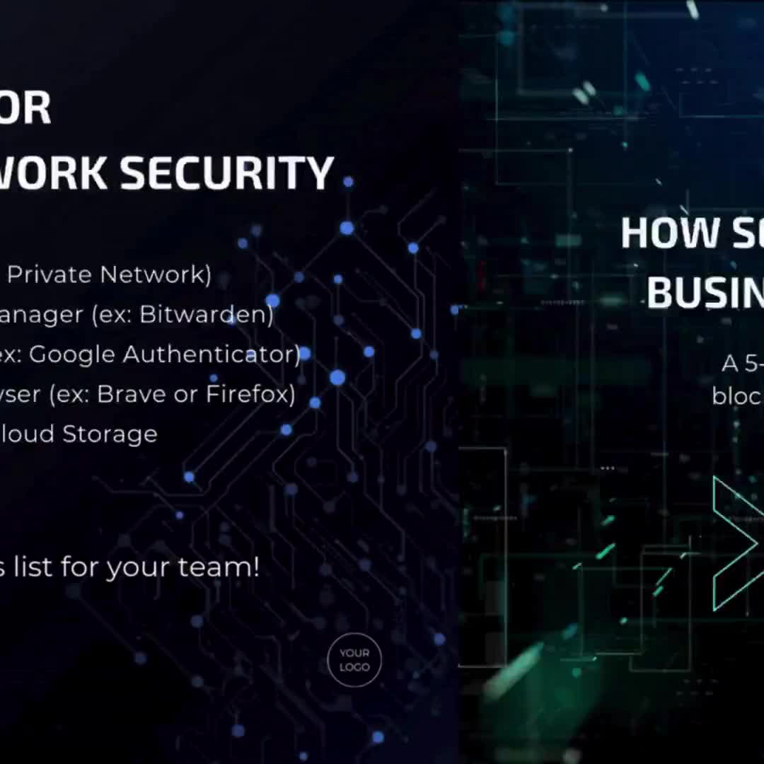 LinkedIn Cybersecurity Canva Templates: Tech Brand Identity for IT Consultants (Digital Download) video poster