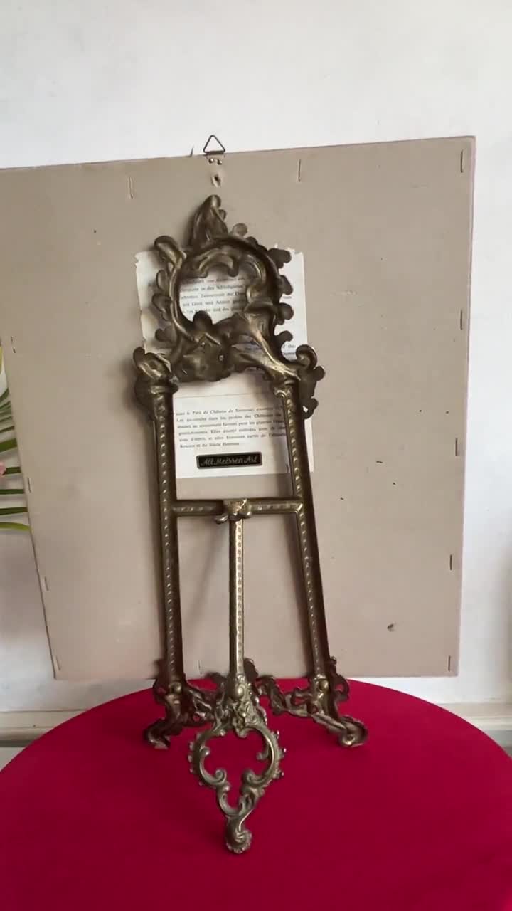 Porcelain Rococo Wall Plaque – Alt Meissen Style Portrait Art