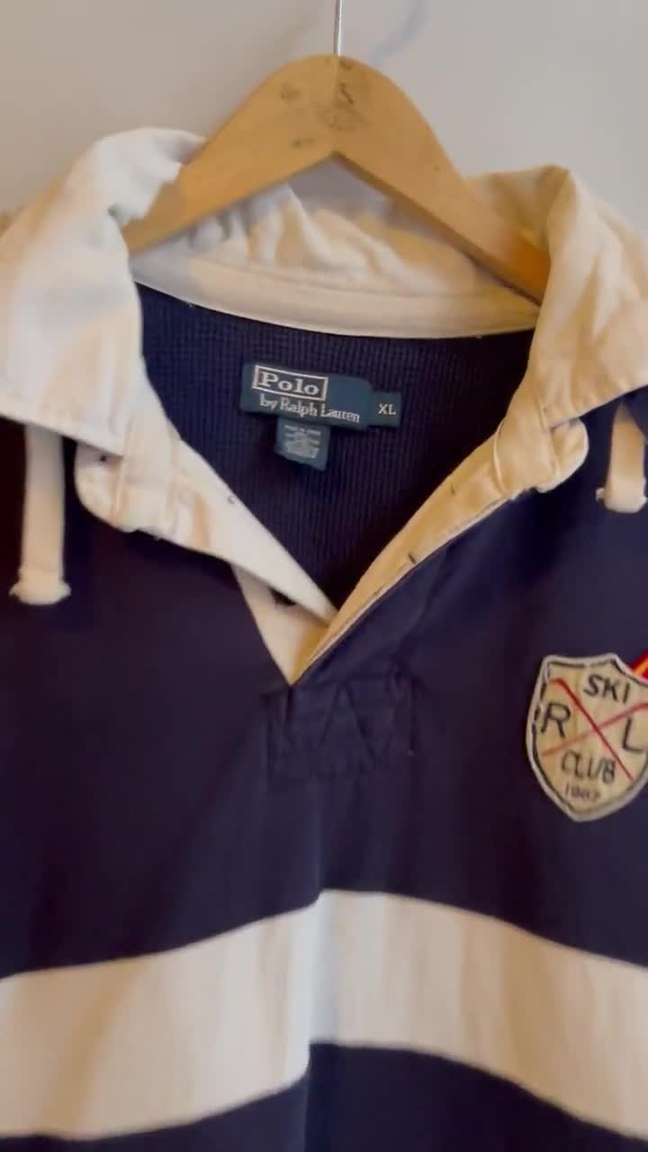 POLO RL / Ski Patrol Rugby Shirt / Insulated Rugby Shirt / Hooded