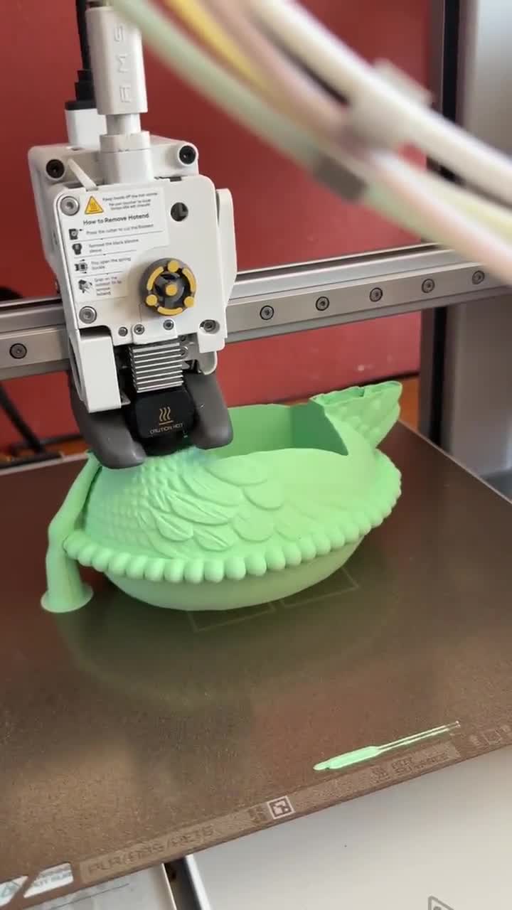 3D Printed Hen on Nest Soap Holder | Farmhouse Chicken Sink Decor video poster