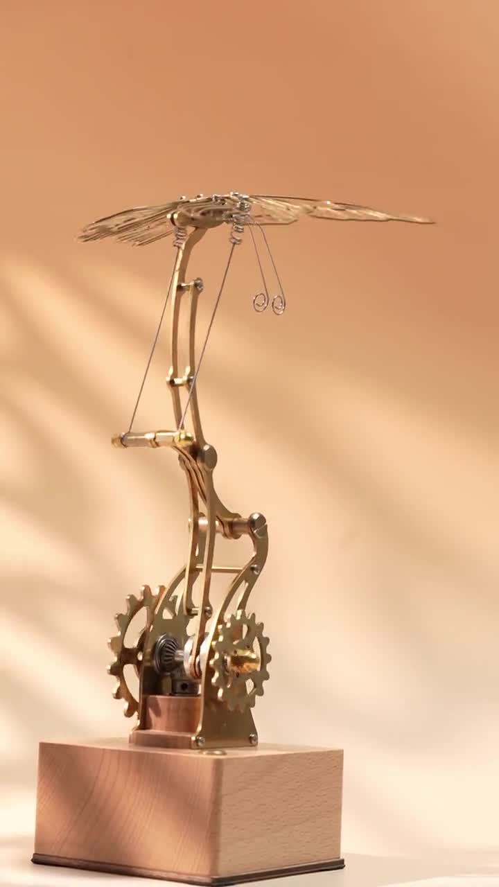 Autómata mecánico de mariposa, escultura cinética, arte cinético de mariposa, figura de mariposa, escultura en movimiento, autómata, regalo de Navidad video poster