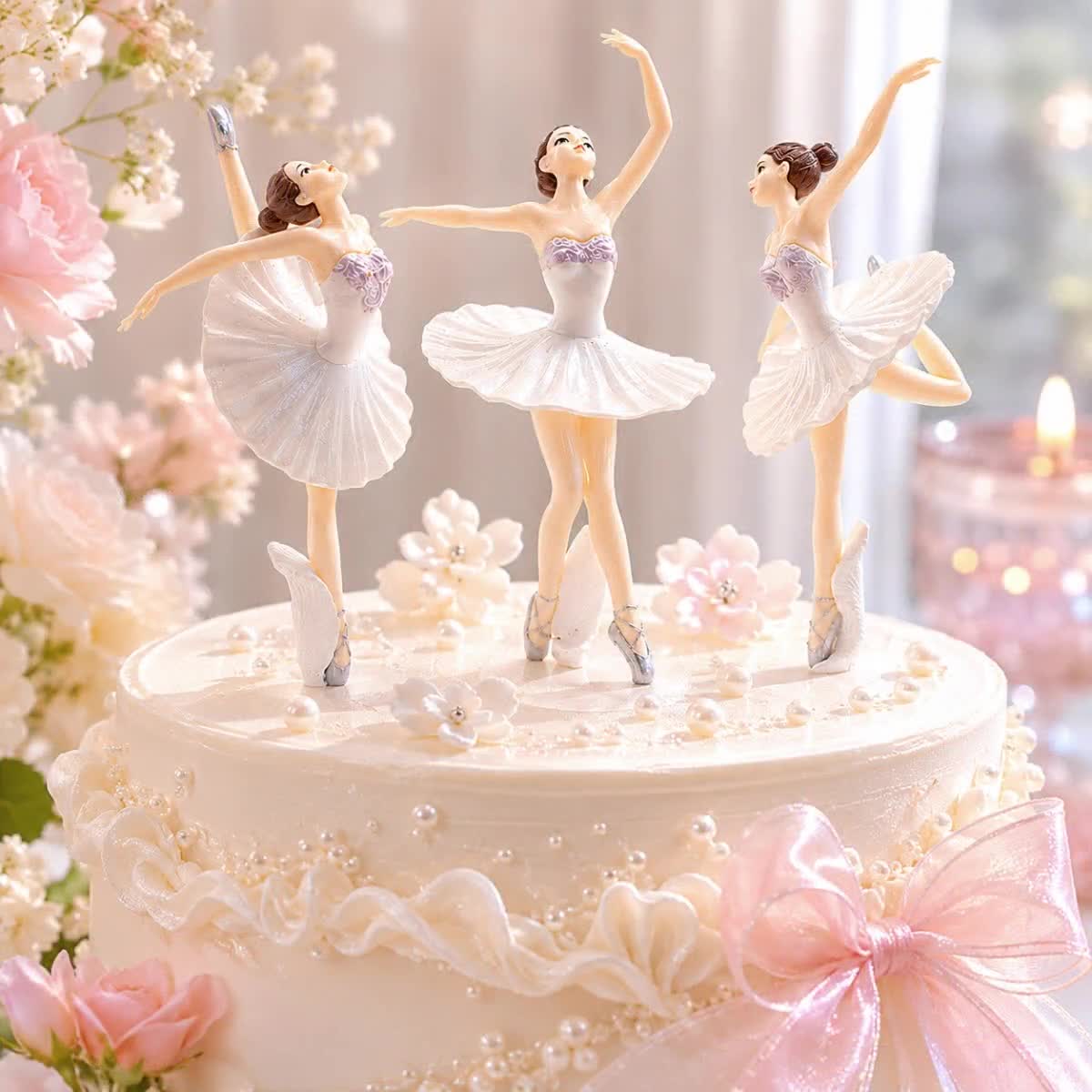 バレリーナと妖精のフィギュア6体セット ミニバレリーナフィギュアセット、妖精の庭の装飾、DIYクラフト