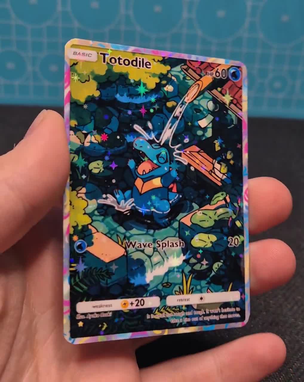 ワニノコ TCG 品質 ポケモン カスタムカード 海と空の知恵 - Etsy 日本