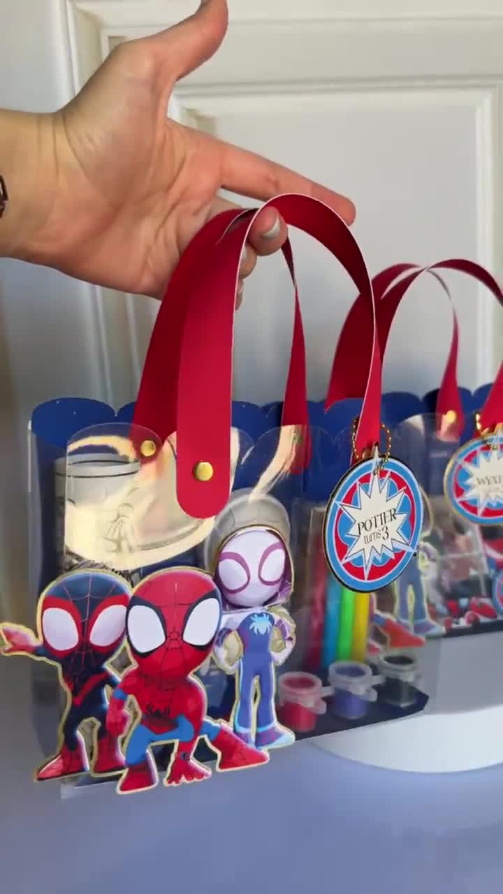 Personalized Spiderman Gift Bags , Cute Spideman Gift, Kids Party Favor , Children Spiderman Gitf , DIY Kids Ornament video poster