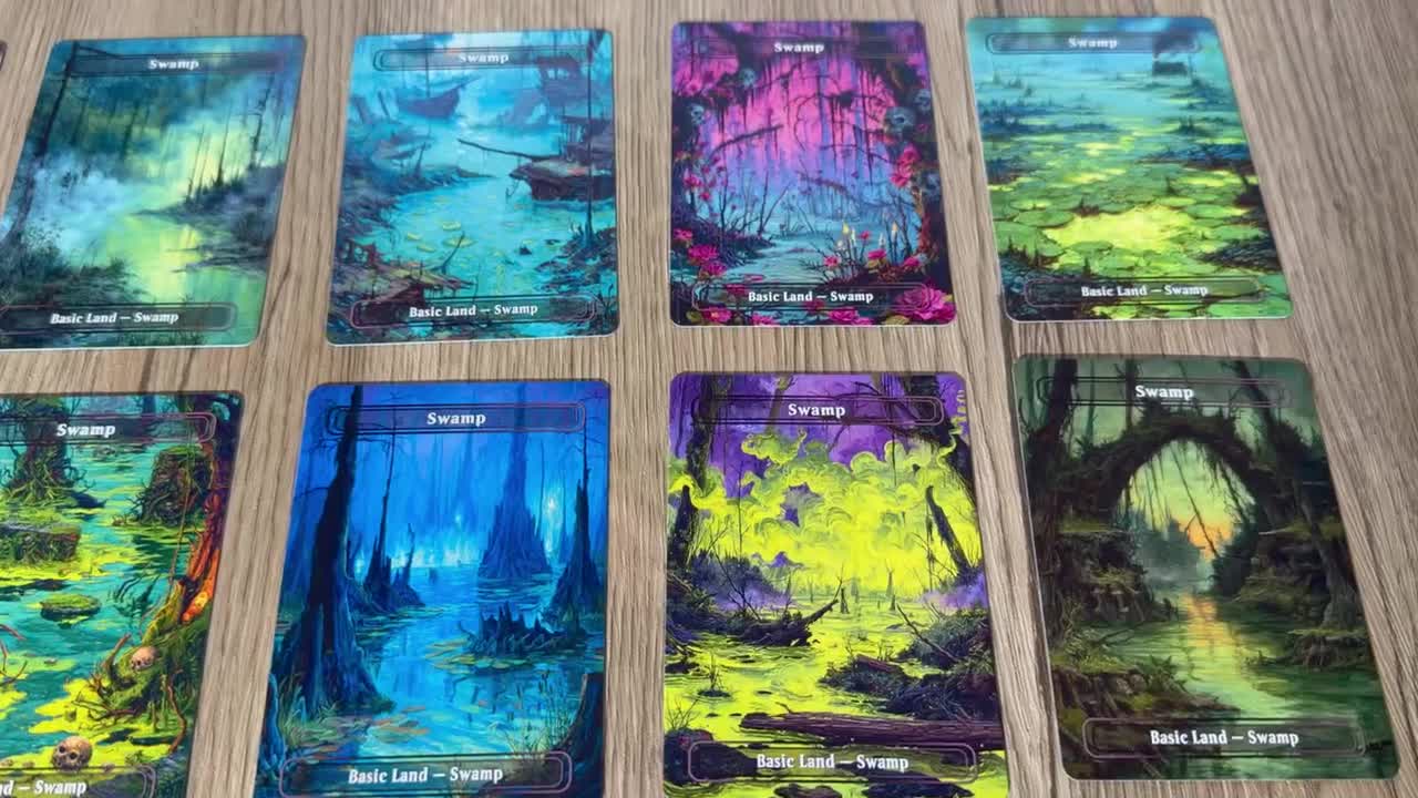 cool land cards mtg Magic The Gathering 20 Assorted Foil except its an enchantment in addition to its other types. FULL SET of Creature Manland