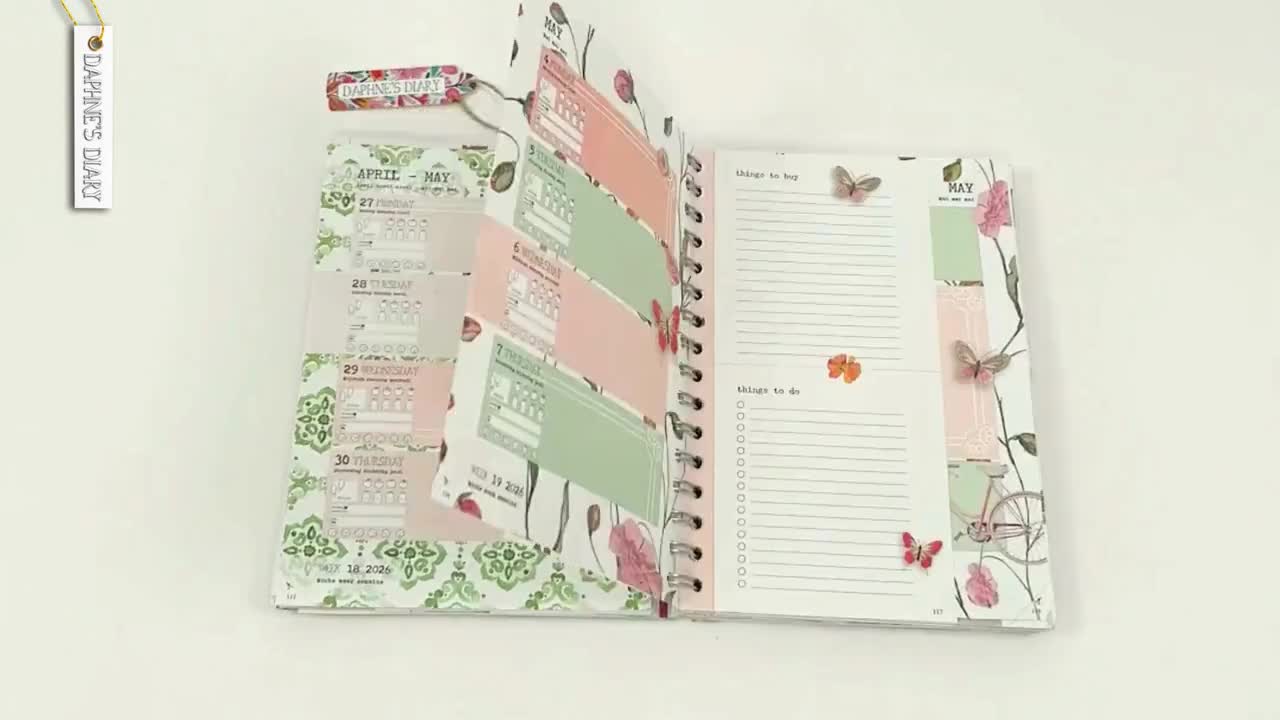 Daphne's Diary - Taschenkalender 2026: Mit Kalendarium, Platz für Notizen, Einkaufs- und To-do-Listen, Ausmal-Motiven u.v.m