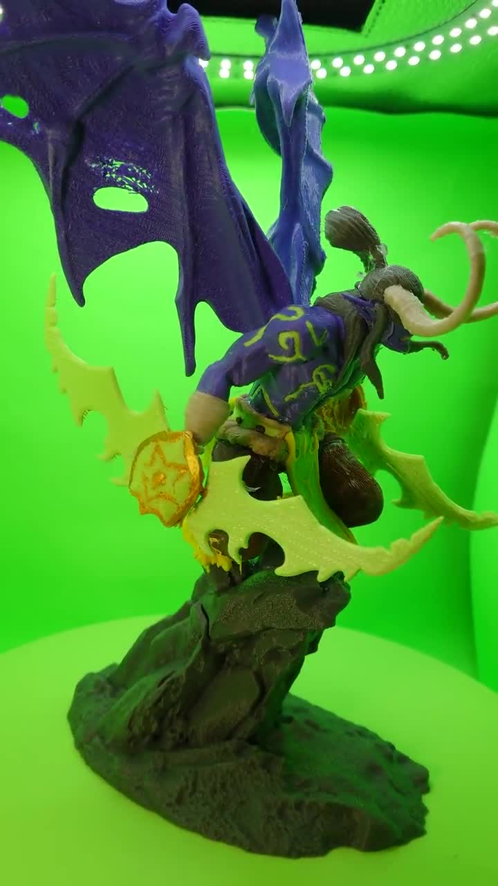 Illidan Stormrage WOW Model Figure | Fully Colored or DIY