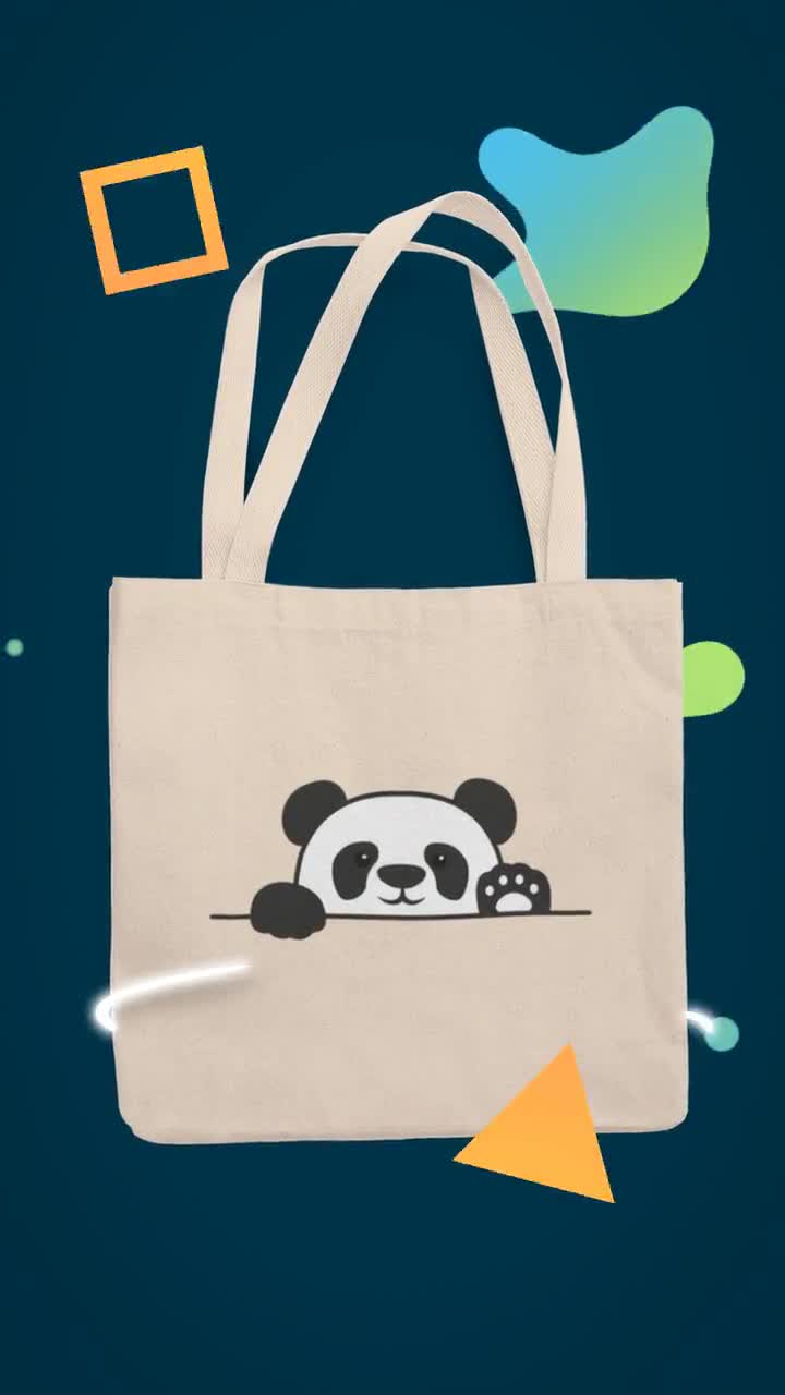 Cute Panda Bear with Red Hearts Tote Bag by Vimlesh Tailor - Fine Art  America