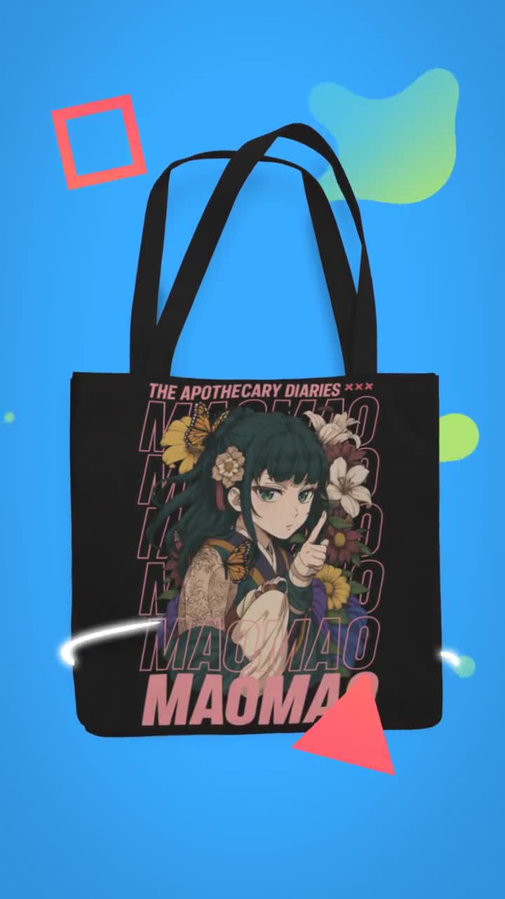 Maomao Tote Bag , the Apothecary Diaries Anime Aesthetic Floral