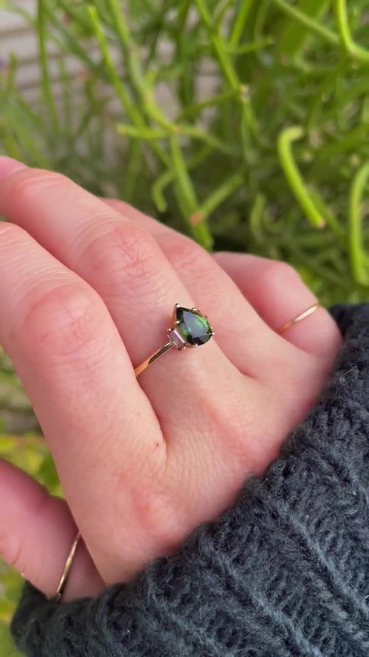 Oval Lab Diamond Bezel Set Ring