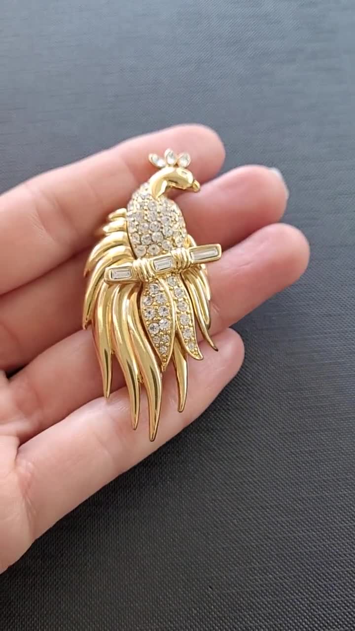 モネ - ヴィンテージ鳥ブローチ - Etsy 日本