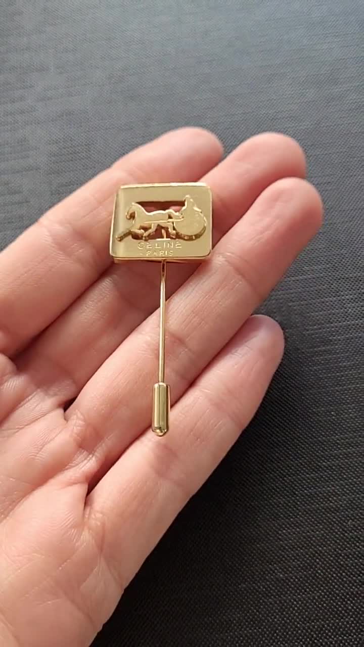 Celine - Vintage Calèche Brooch / Pin - Etsy