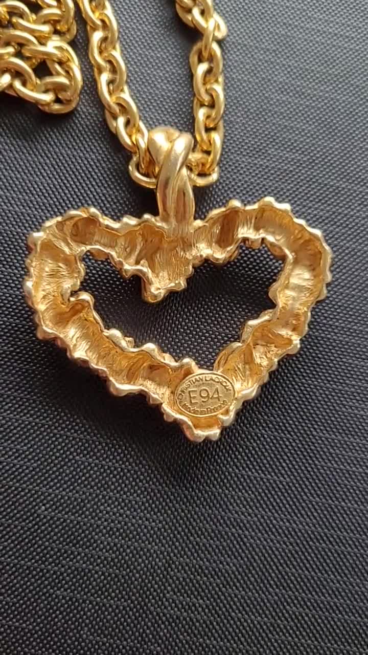 Christian Lacroix - Vintage Heart Necklace - Etsy