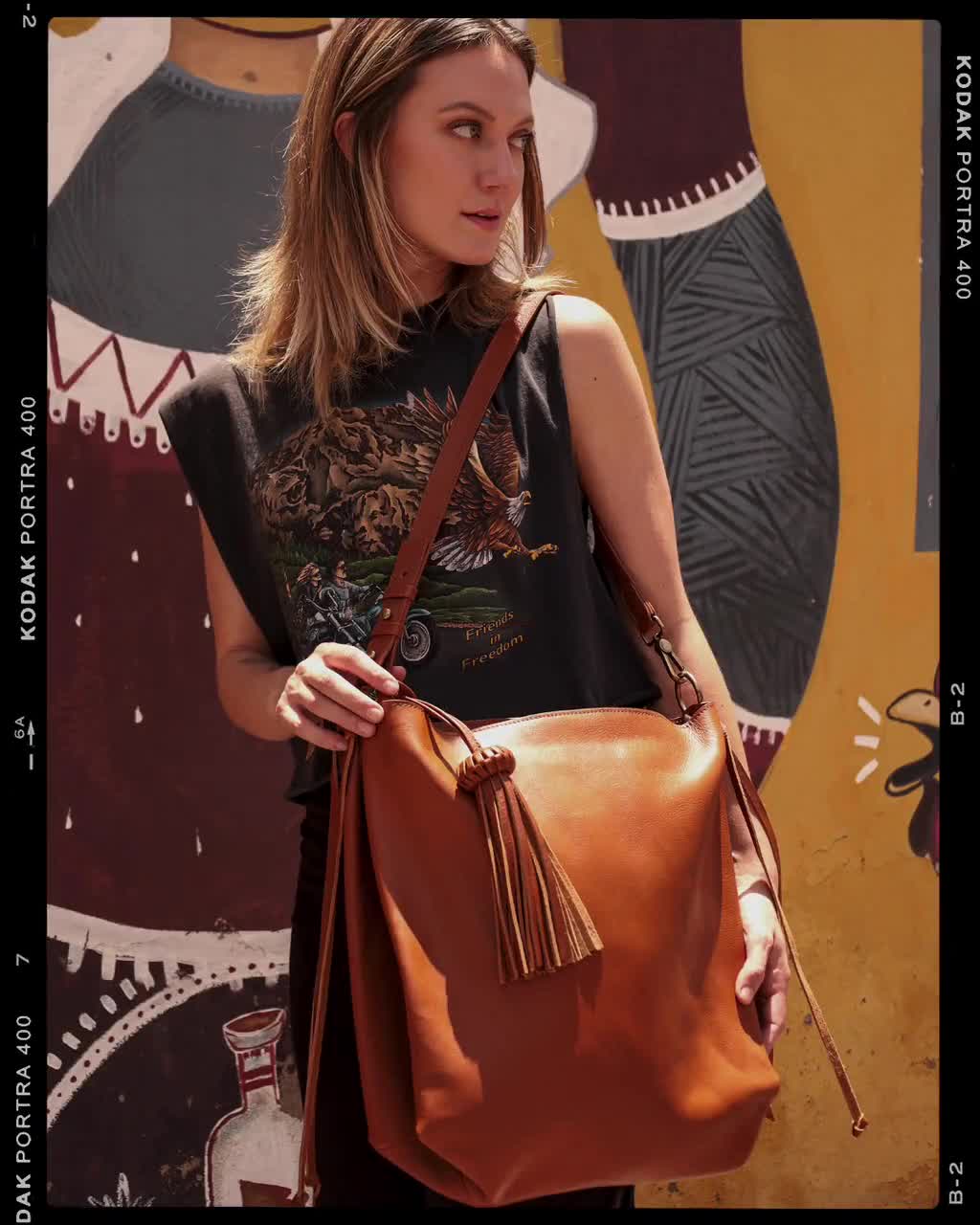 Shoulder Bag Bacalar Taupe Leather