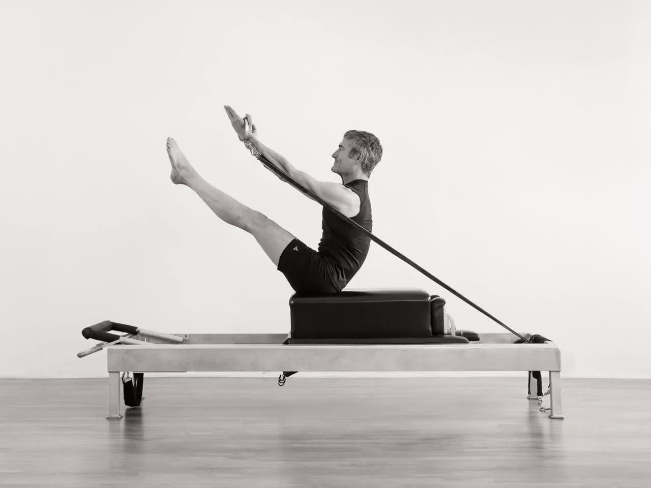 The intermediate reformer workout PDF - JustFit  Pilates reformer exercises,  Pilates reformer, Mat pilates workout