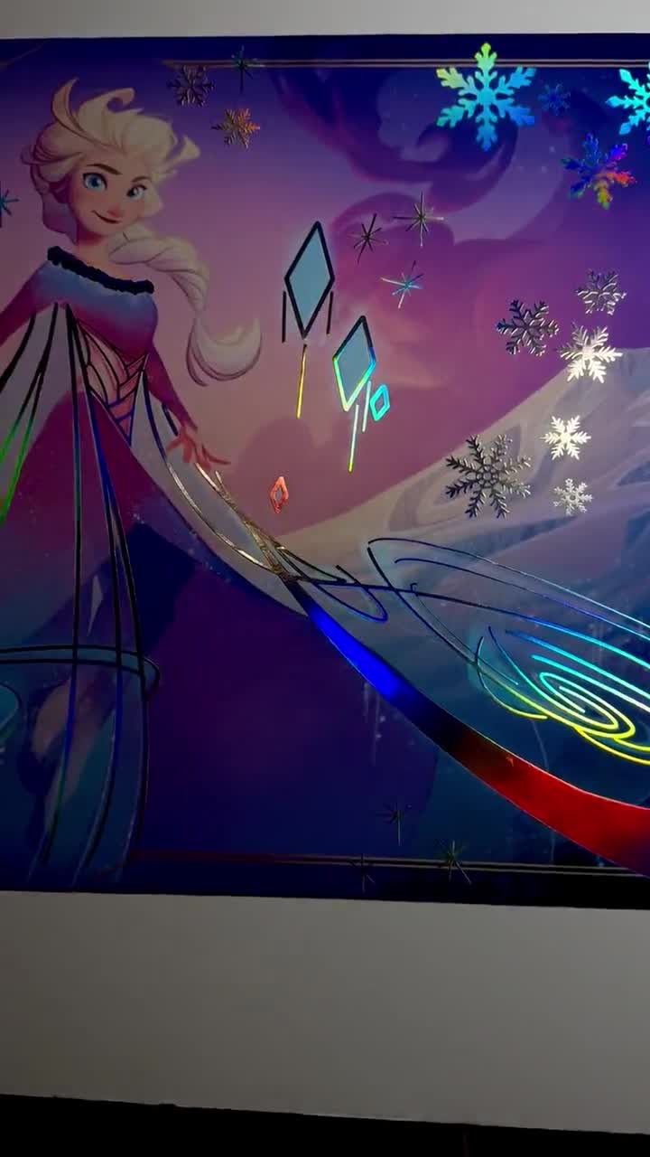 雪崩し　FOIL 4枚セット Foiled Winter Elsa Lorcana Playmat - Etsy