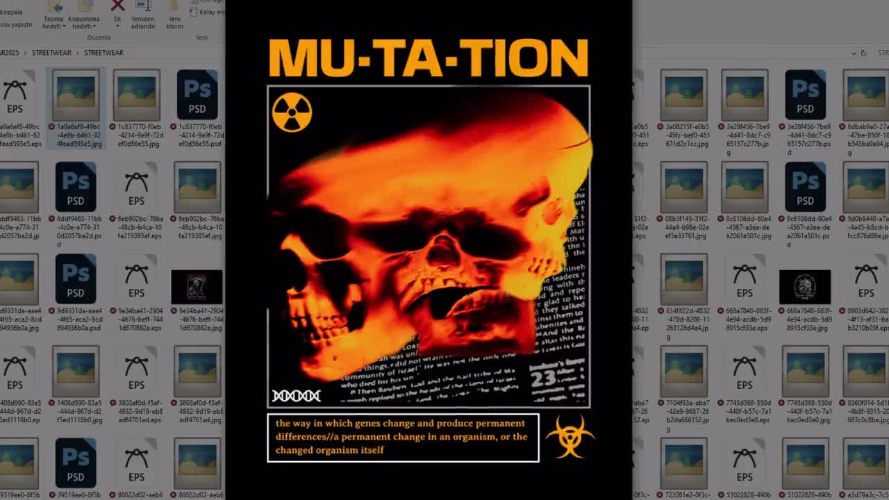 Streetwear 2025 T-Shirt Design Bundle – EPS JPG PSD Files – Modern Urban Graphic Tee Pack – Print on Demand & Sublimation video poster