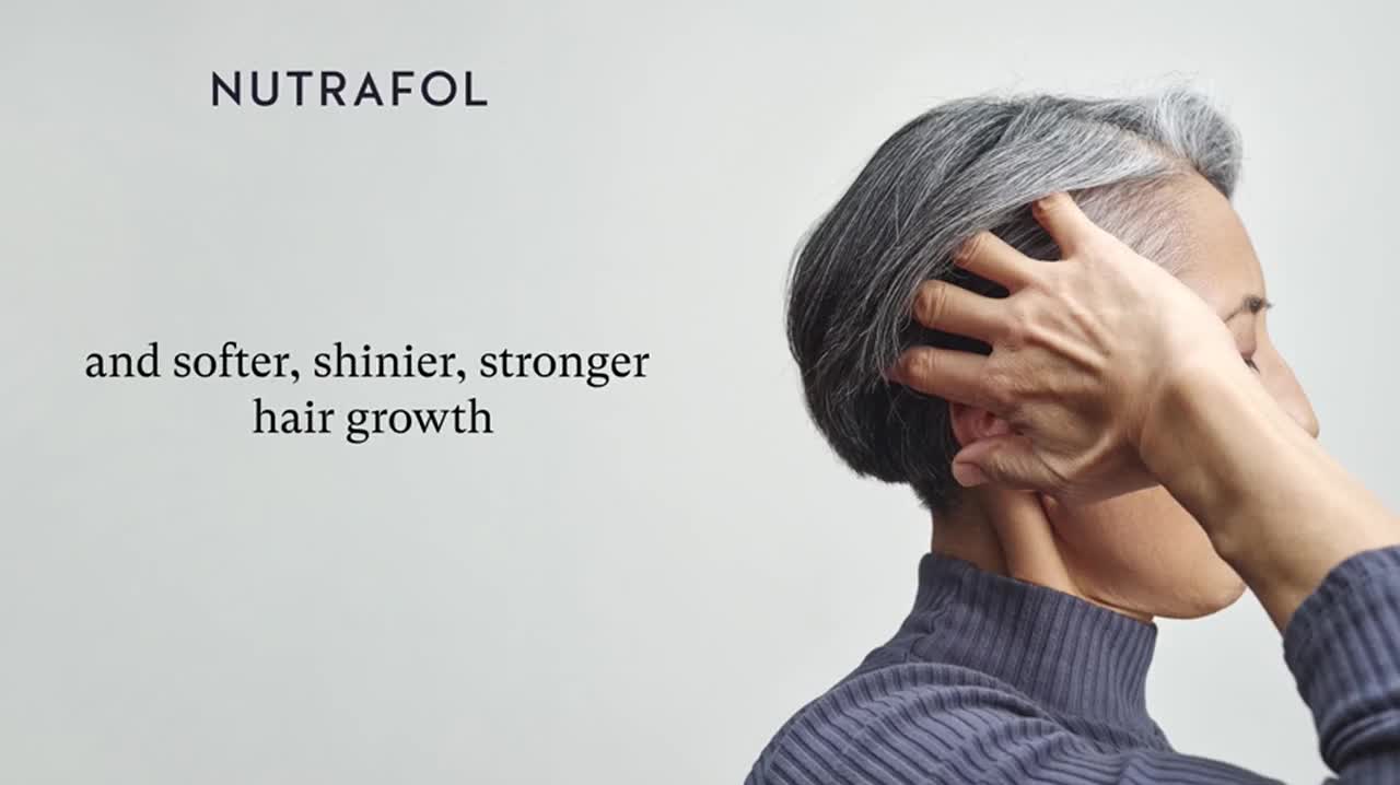 Nutrafol Women's Balance Hair Growth Supplements, Ages 45+, Thicker Hair (2-Month Supply) video poster