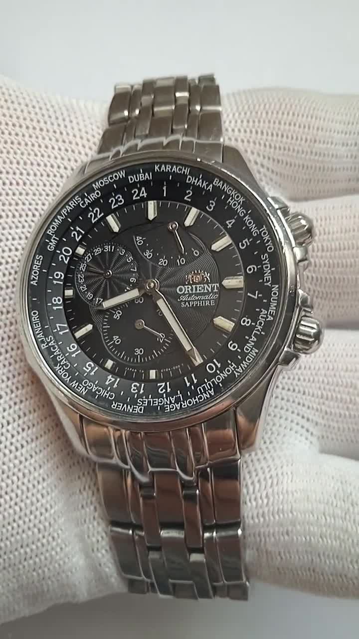 Watch Orient Executive World Time- Automatic Japan Watch CEY04002B