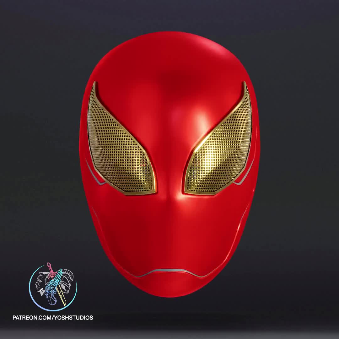 How To Make Iron Spider Mask, DIY Spider-Man mask, Spider-Man No Way Home