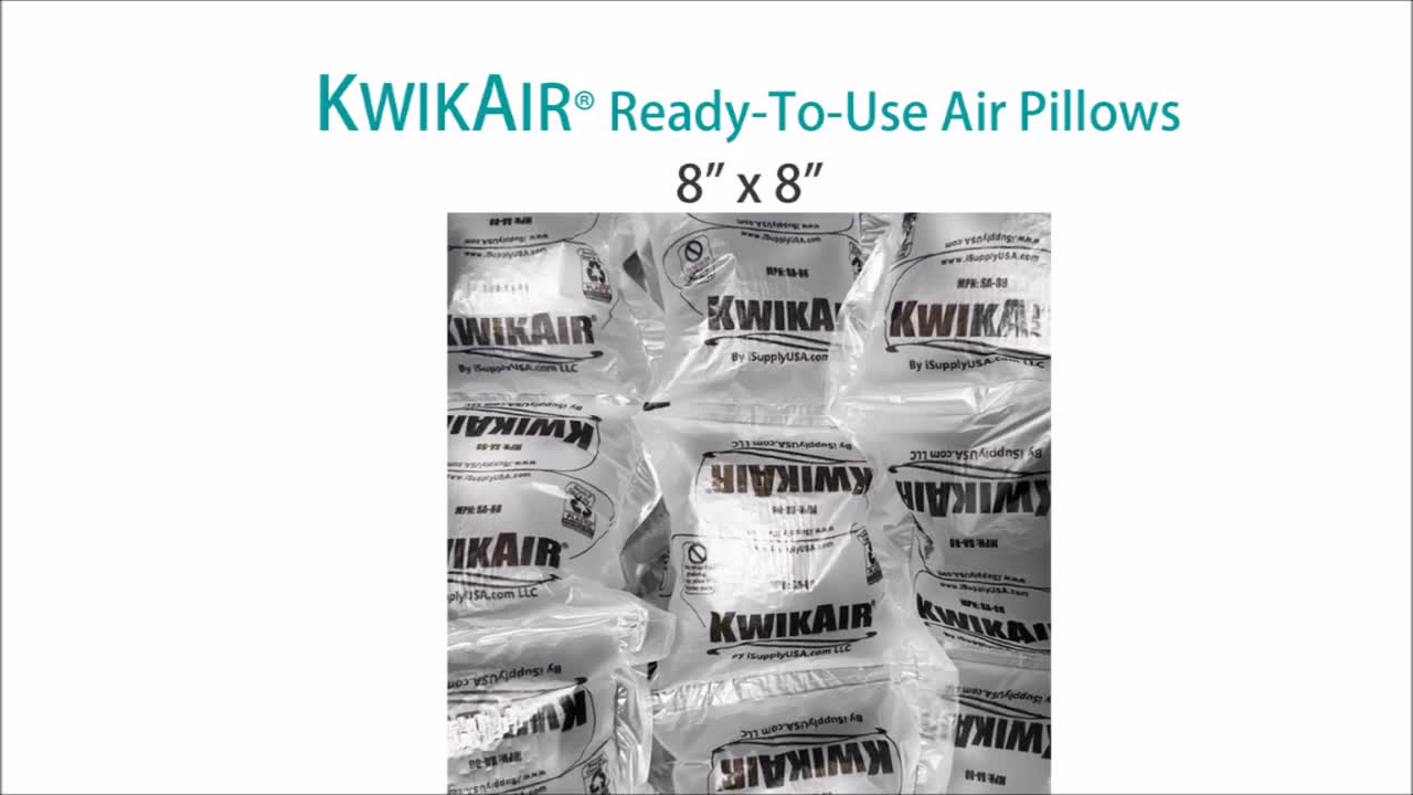 UOFFICE 150 Air Pillows 8x4 Pre-Filled Packaging Shipping Cushion 