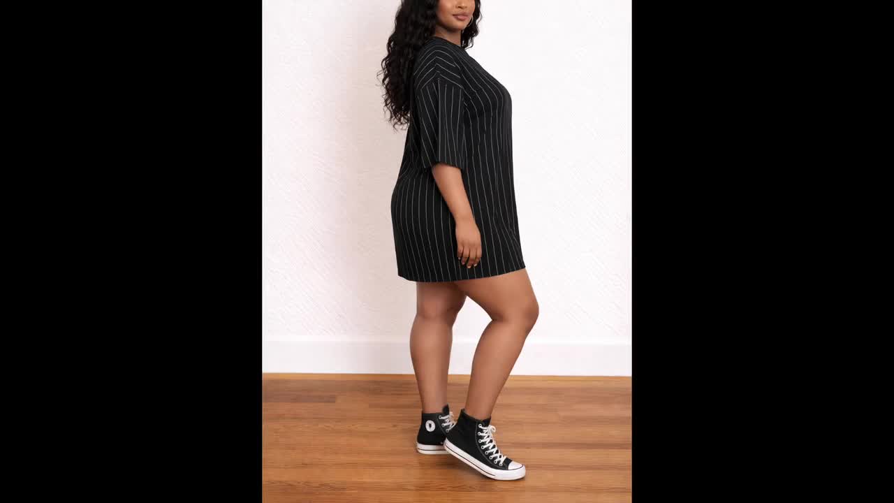 t shirt dress pattern plus size Women's Plus Size Tie Dye Crew Neck Off Shoulder T-Shirt Dresses with Pockets