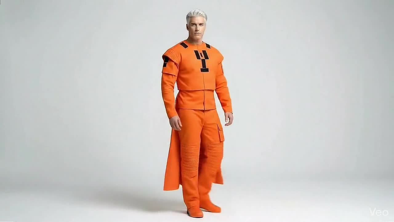 Star Wars Mandalorian Flight Suit | Orange Cotton Cosplay Costume | Boba Fett Inspired Outfit video poster