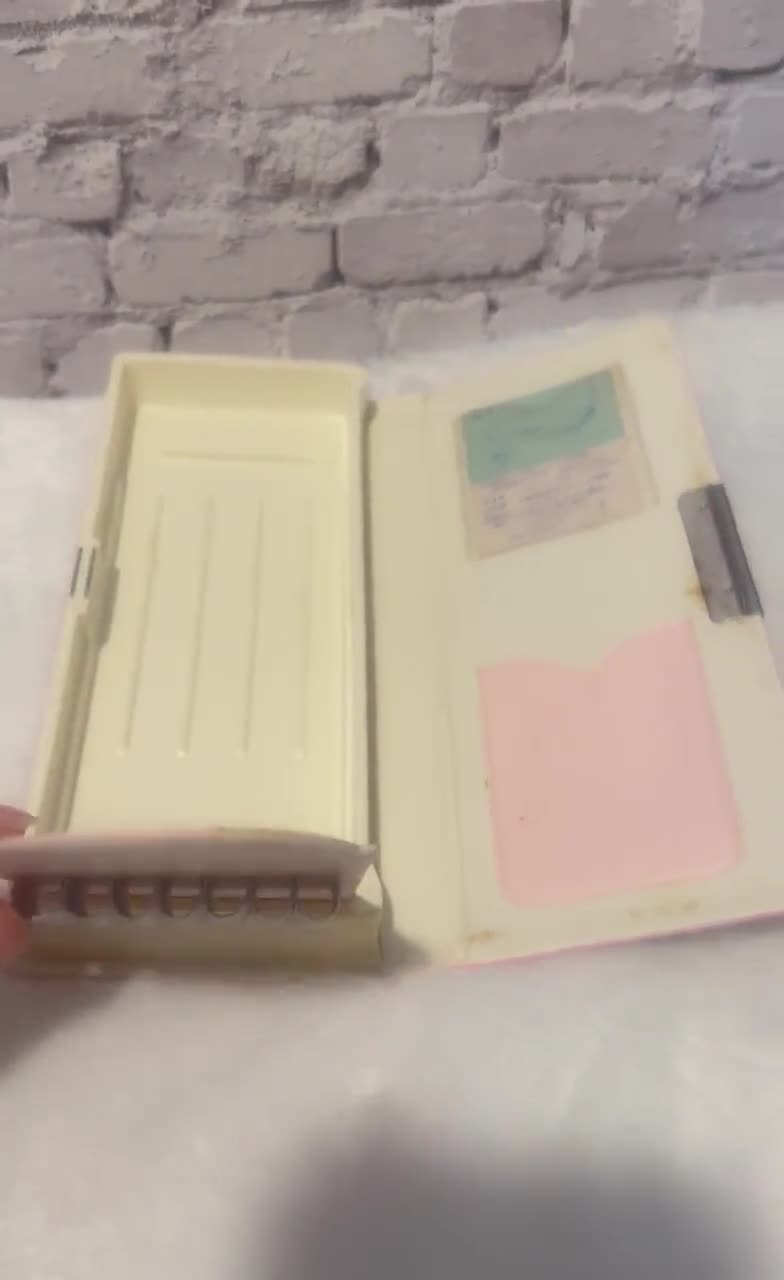 70s Magnetic Pencil Box Vintage Country Girl Made in Japan - Etsy