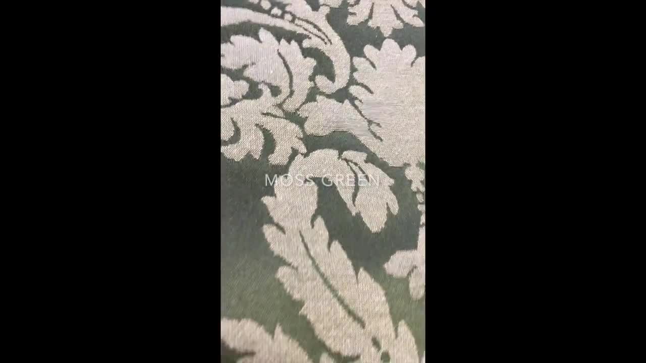 Width 57'' European Jacquard Damask Chenille Fabric By The Yard For  Upholstery Sofa Pillow Tablecloth Door Curtain Material
