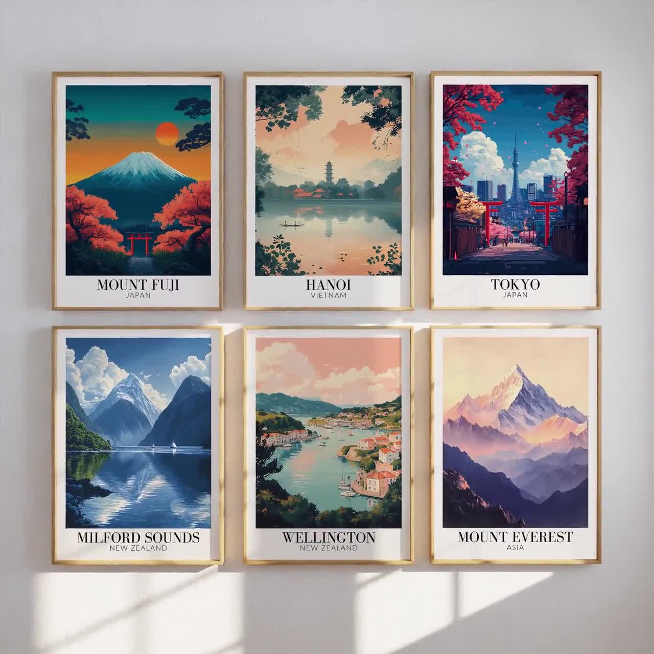 エベレストプリント - ネパールのウォールアートポスター、ヒマラヤ