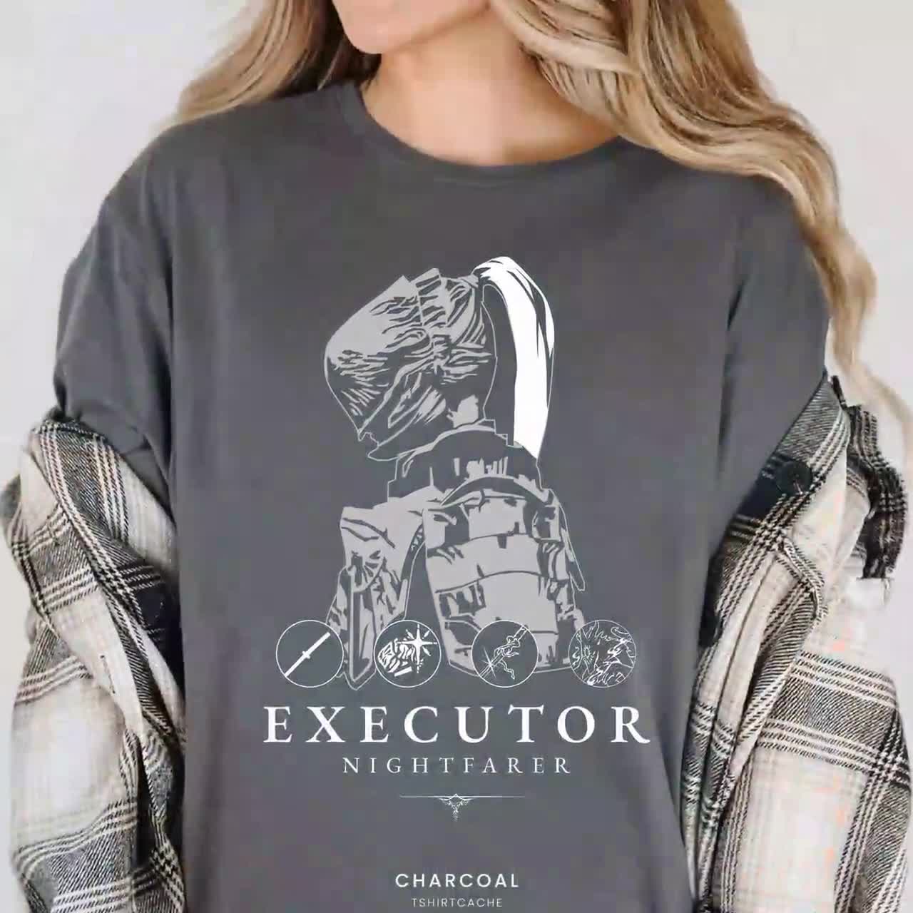 Camiseta Elden Ring Nightreign Executor, Sudadera Forsaken Hollow Nightfarer, Suéter de videojuego Fromsoft, Camiseta Soulsborne Gamer Gaming 2662 video poster